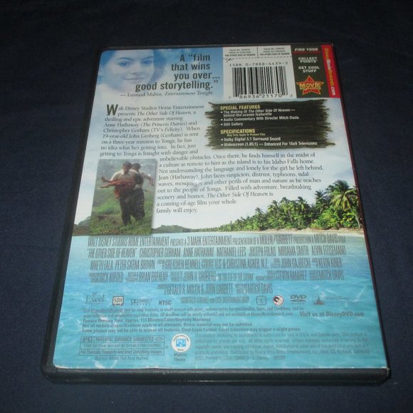 The Other Side of Heaven (DVD, 2003, Canadian) Christopher Gorham Anne Hathaway - Picture 3 of 3
